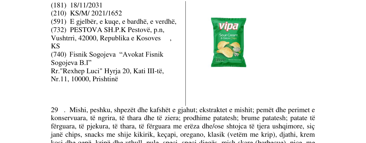 Zëri i markës Markë figurative në buletin