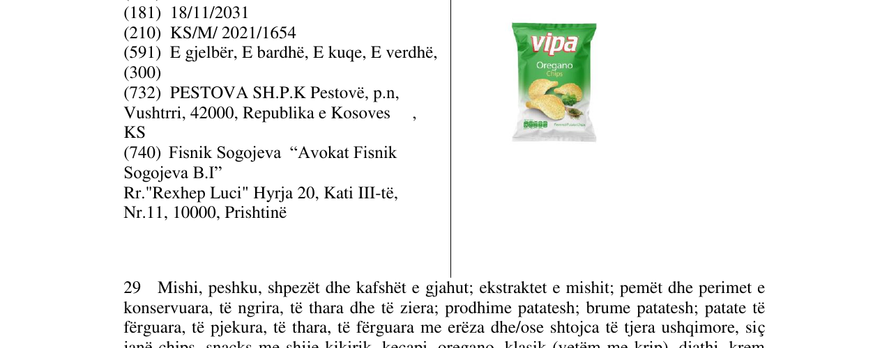 Zëri i markës Markë figurative në buletin