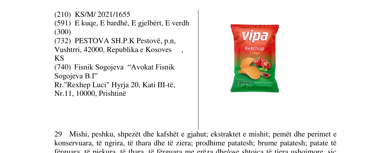 Zëri i markës Markë figurative në buletin