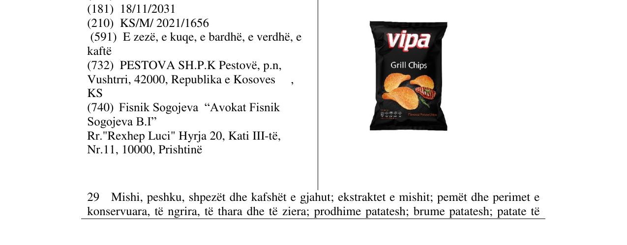 Zëri i markës Markë figurative në buletin