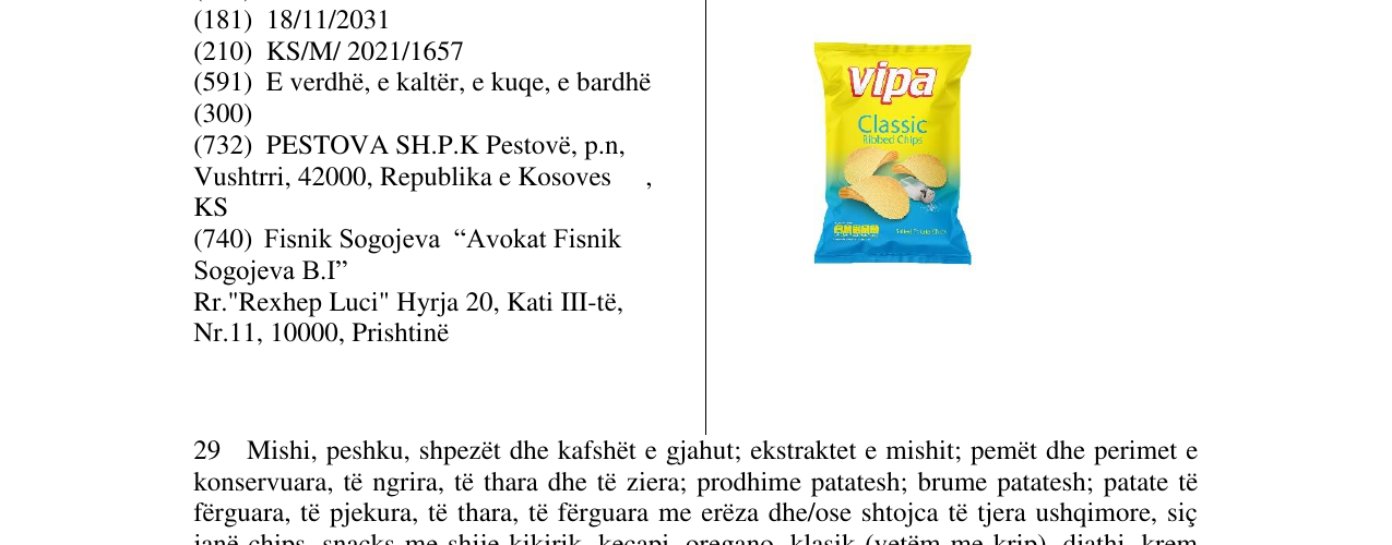 Zëri i markës Markë figurative në buletin