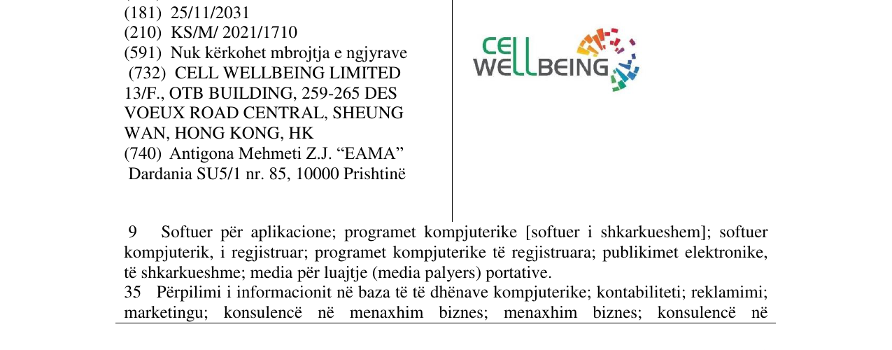 Zëri i markës Markë figurative në buletin