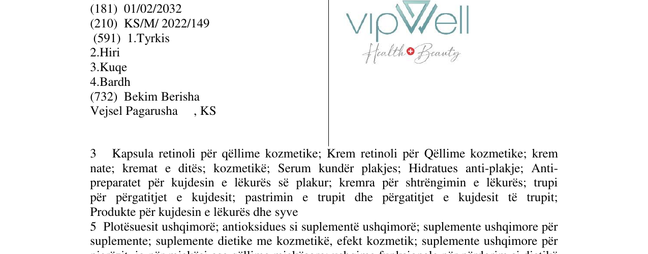 Zëri i markës VIP WELL në buletin