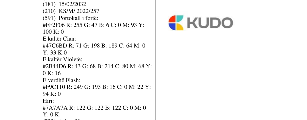 Zëri i markës KUDO në buletin