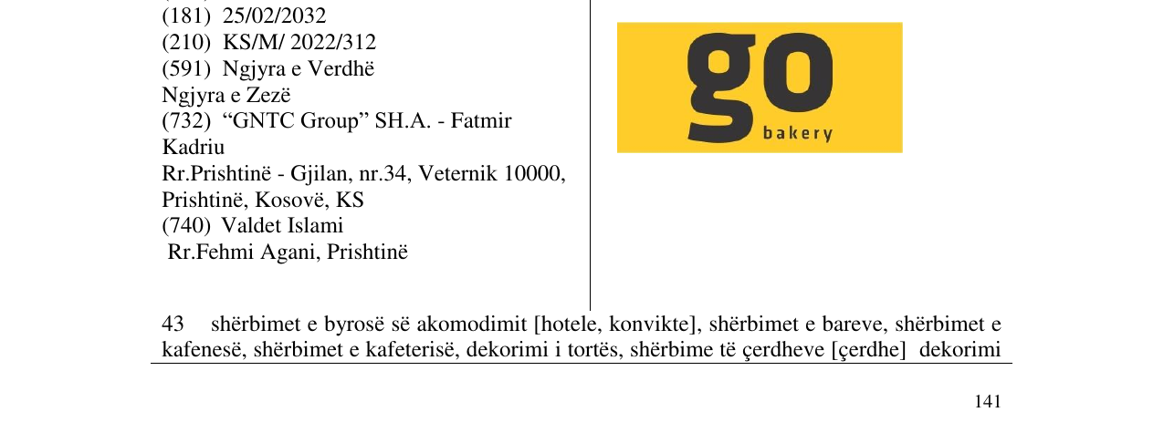 Zëri i markës go bakery në buletin