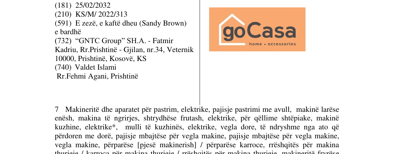 Zëri i markës go casa në buletin