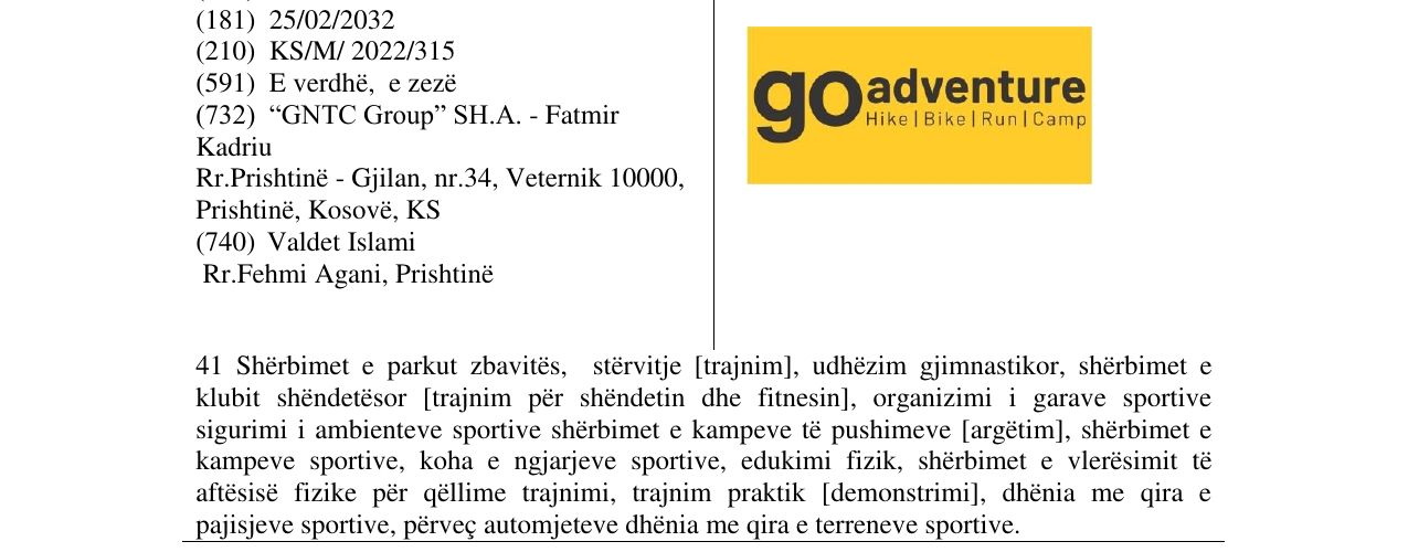 Zëri i markës go adventure në buletin