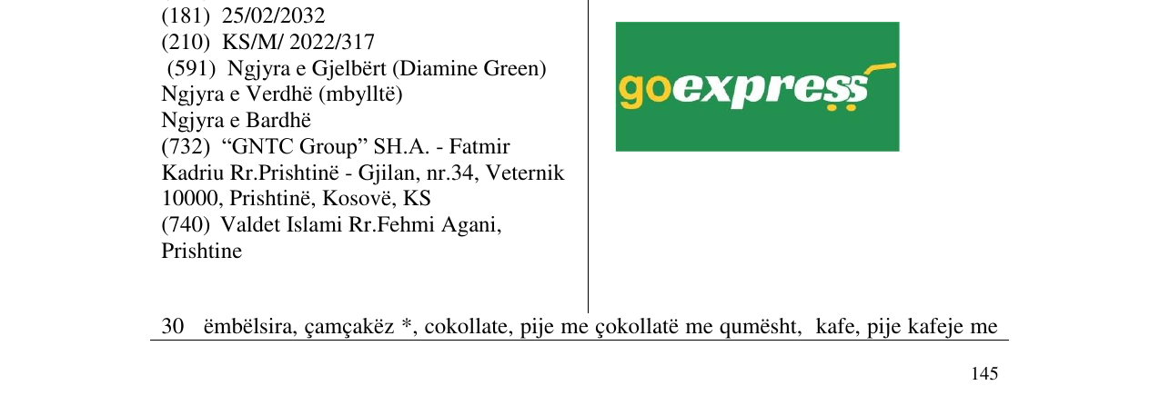 Zëri i markës GO EXPRESS në buletin