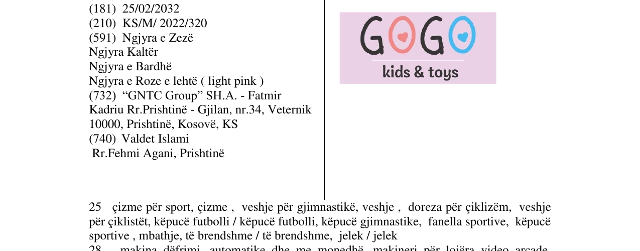Zëri i markës GOGO në buletin