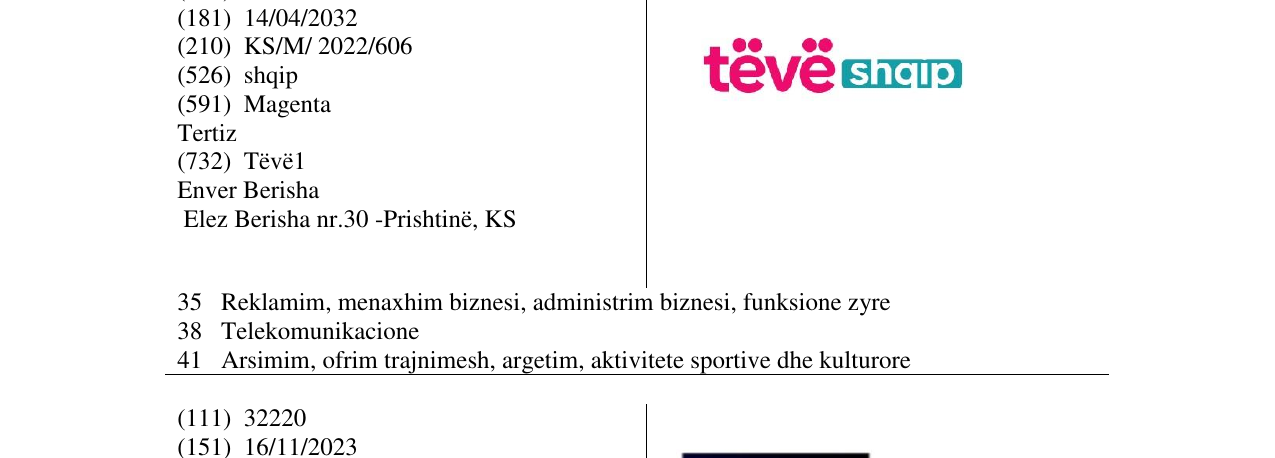 Zëri i markës tëvë shqip në buletin