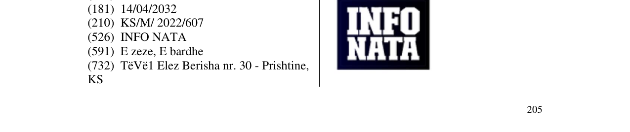 Zëri i markës INFO NATA në buletin