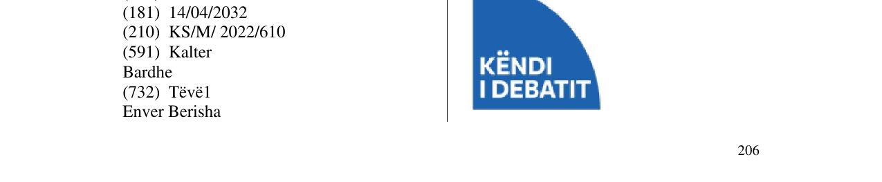Zëri i markës KENDI I DEBATIT në buletin