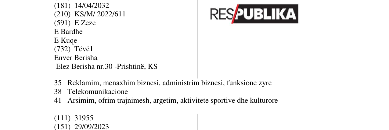 Zëri i markës Markë figurative në buletin