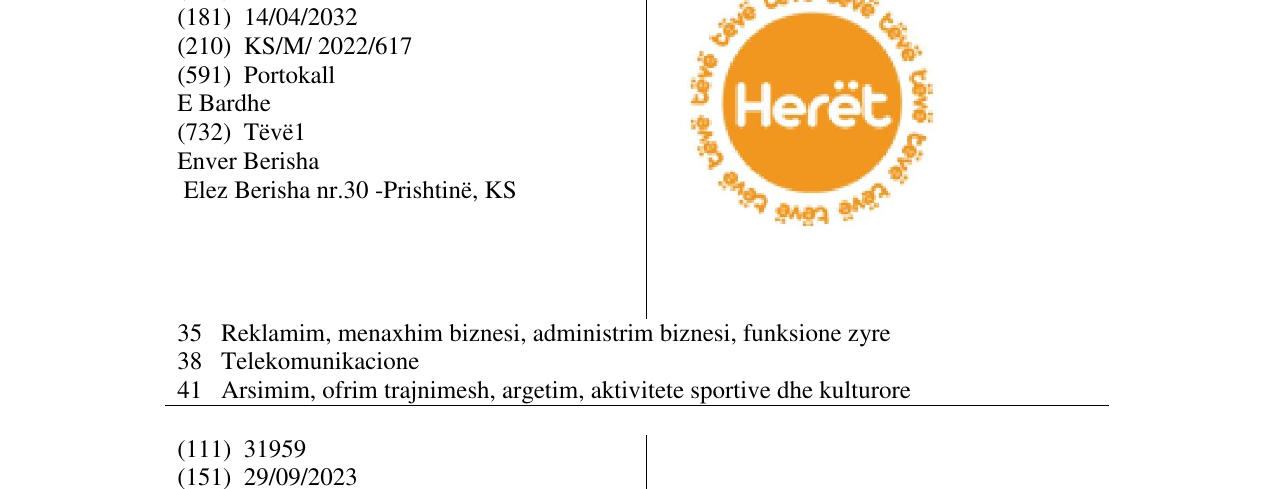 Zëri i markës tëvë Herët në buletin