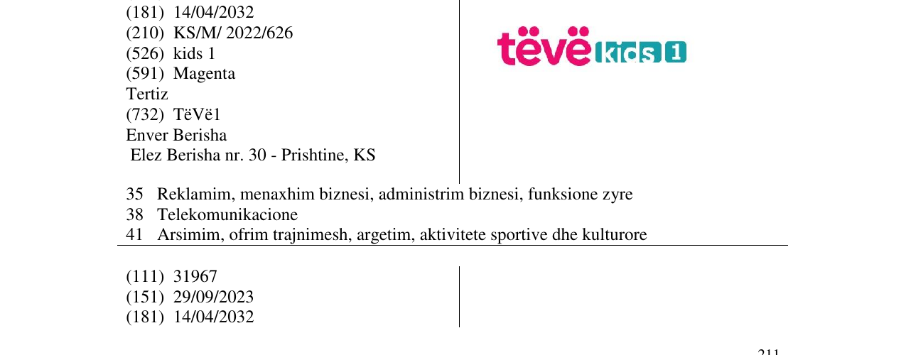 Zëri i markës Markë figurative në buletin