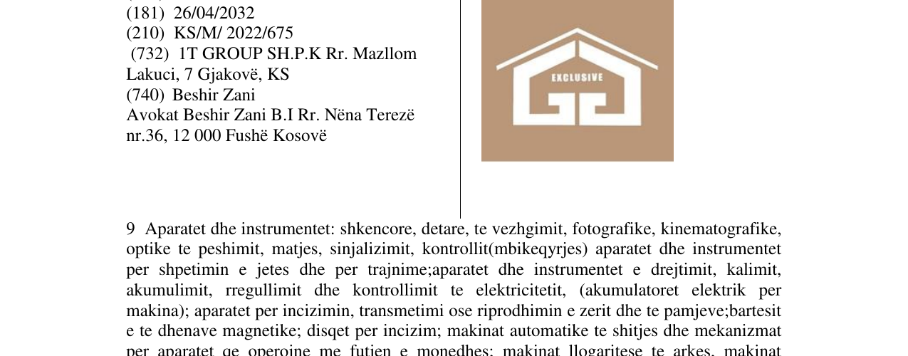 Zëri i markës EXCLUSIVE në buletin