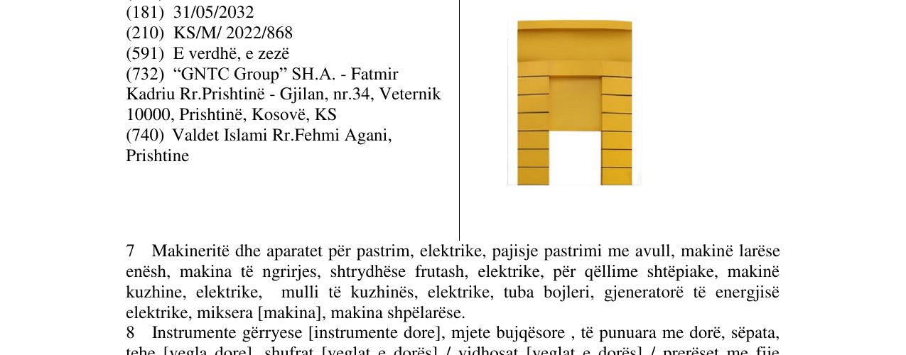 Zëri i markës Markë figurative në buletin