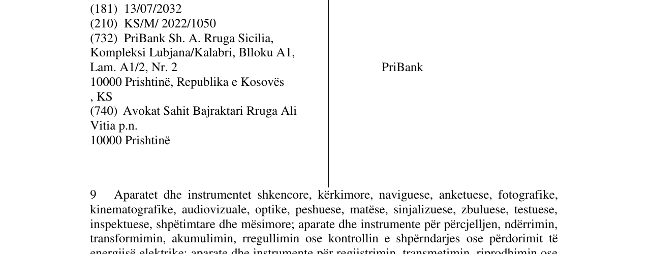 Zëri i markës PriBank në buletin