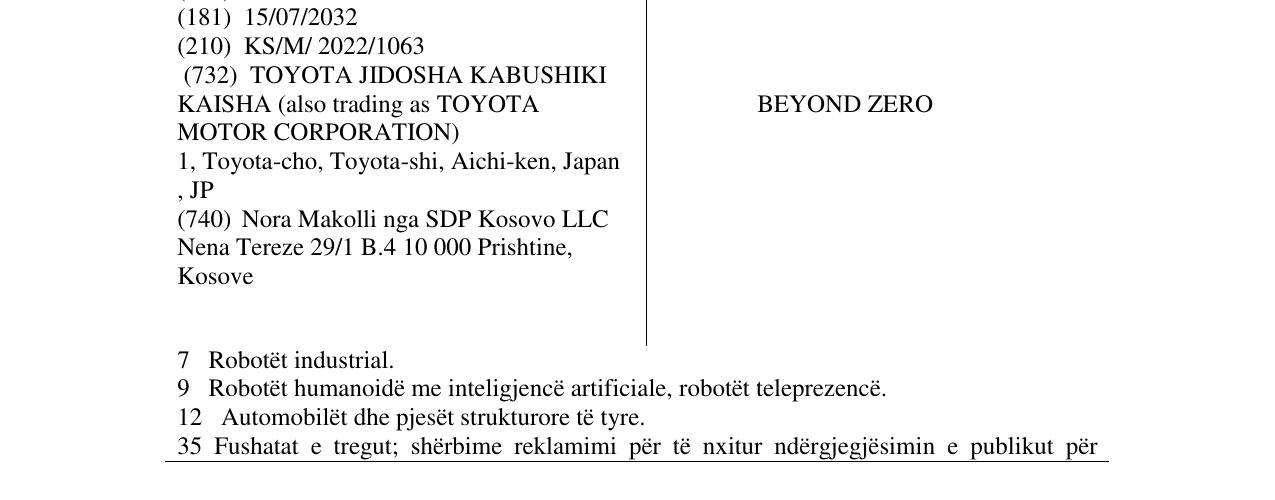 Zëri i markës BEYOND ZERO në buletin