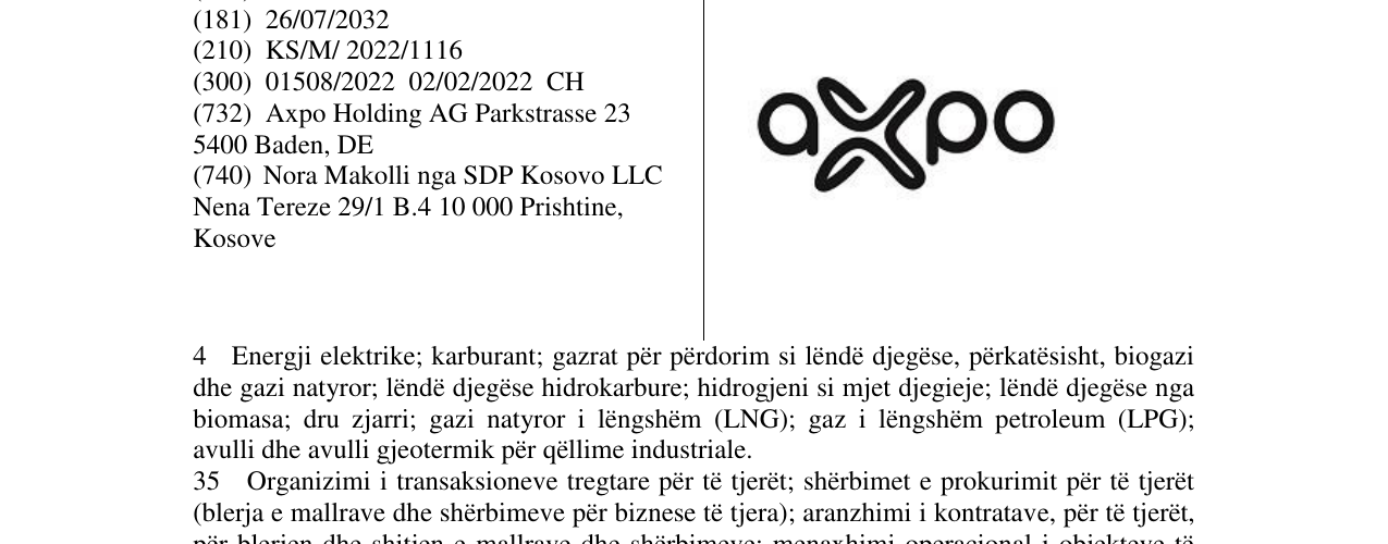 Zëri i markës axpo në buletin