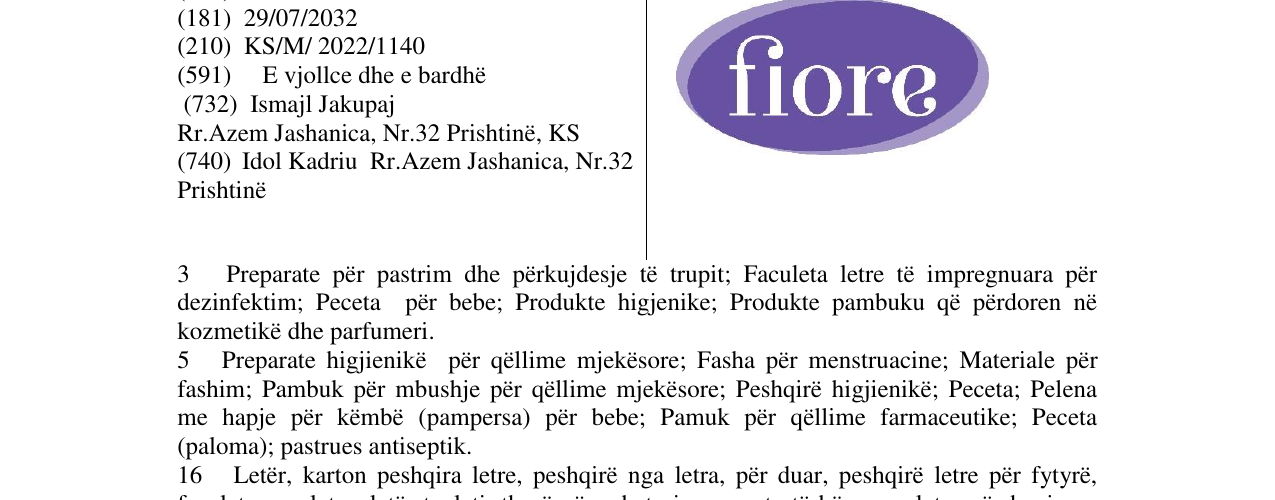 Zëri i markës fiore në buletin
