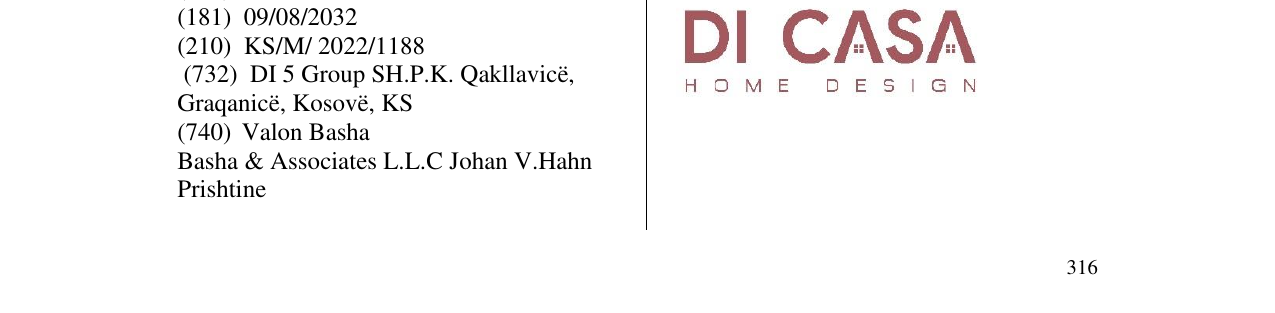 Zëri i markës DI CASA në buletin