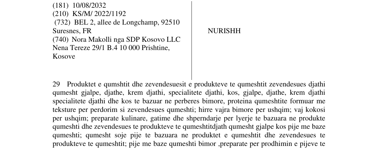 Zëri i markës NURISHH në buletin
