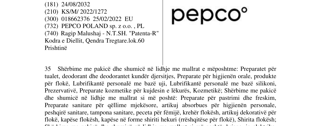 Zëri i markës Markë figurative në buletin