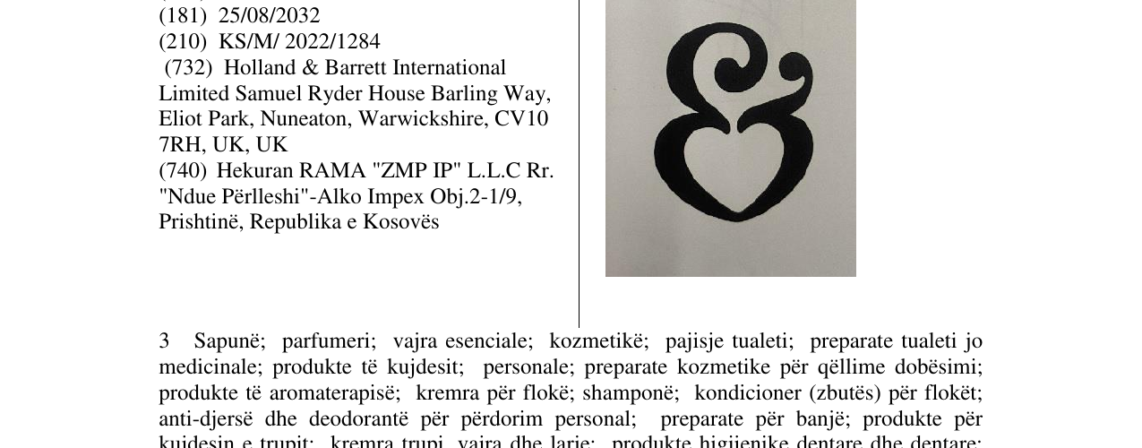 Zëri i markës Markë figurative në buletin
