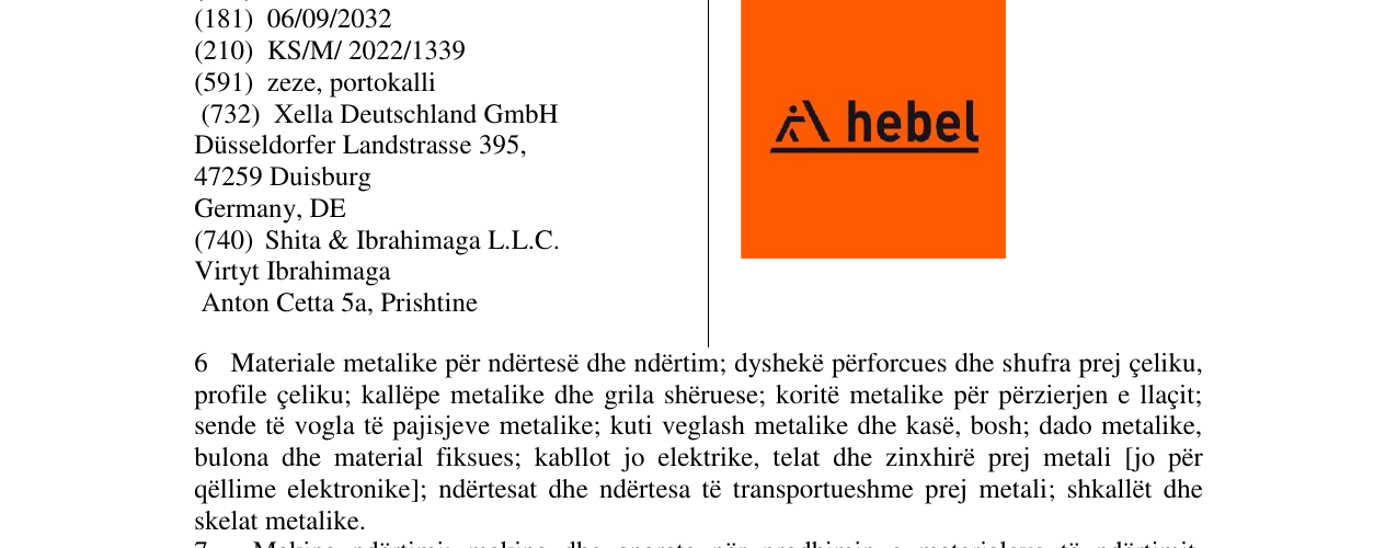 Zëri i markës hebel në buletin