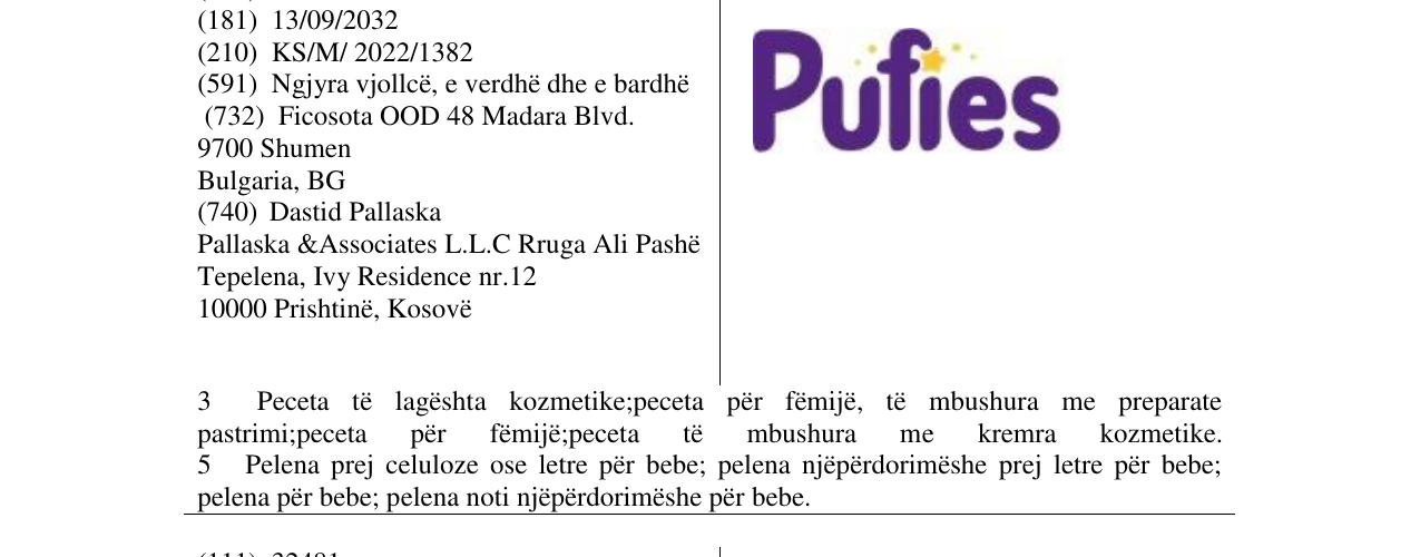 Zëri i markës Pufies në buletin