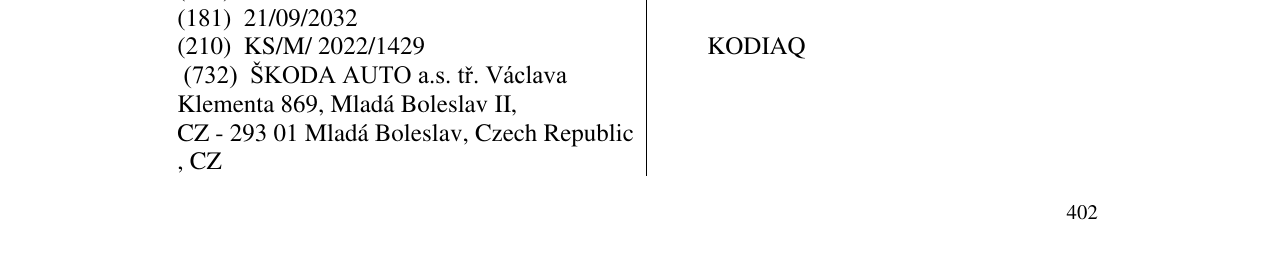 Zëri i markës KODIAQ në buletin