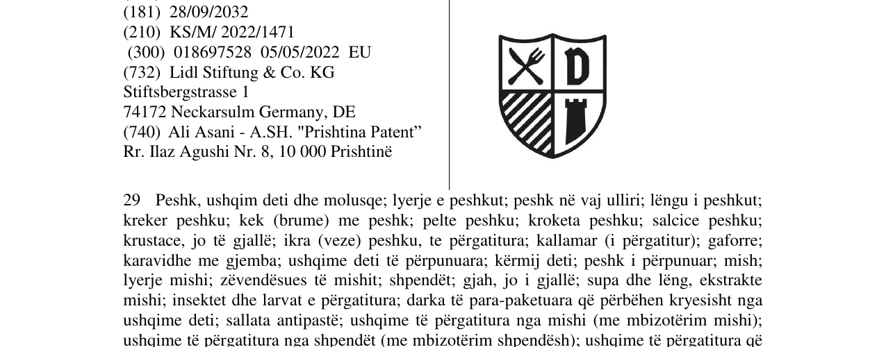 Zëri i markës Markë figurative në buletin