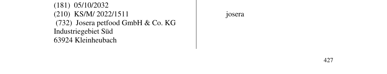 Zëri i markës josera në buletin