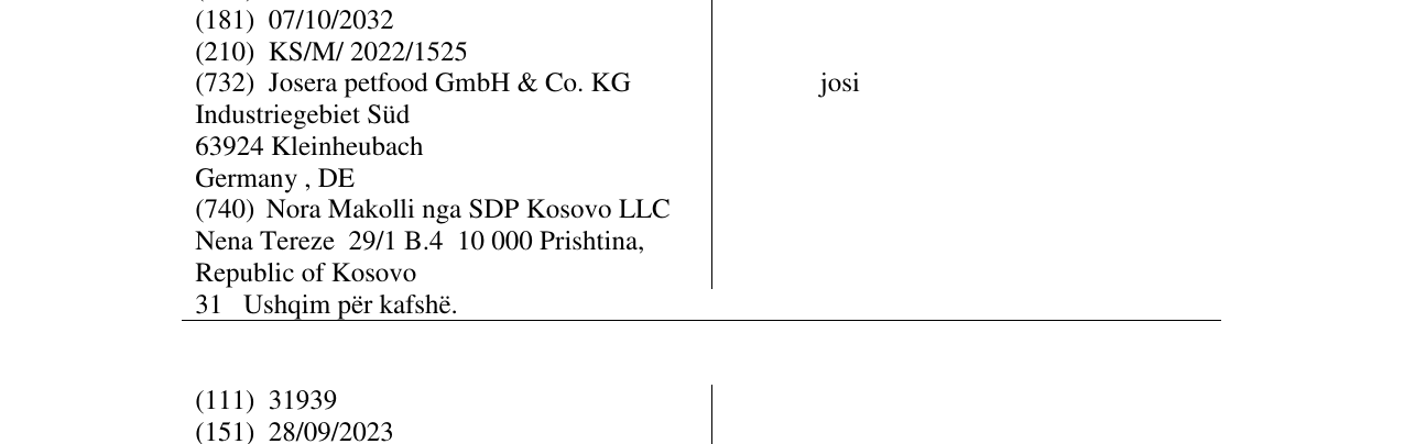 Zëri i markës josi në buletin