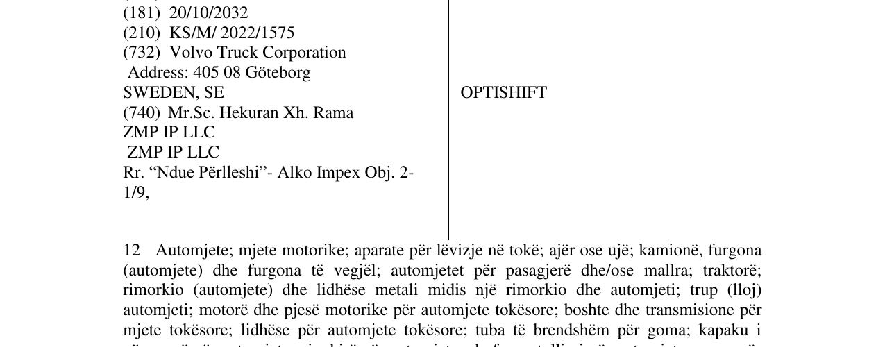 Zëri i markës OPTISHIFT në buletin