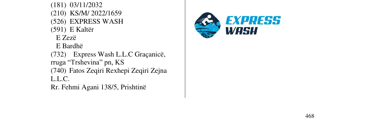 Zëri i markës express wash në buletin