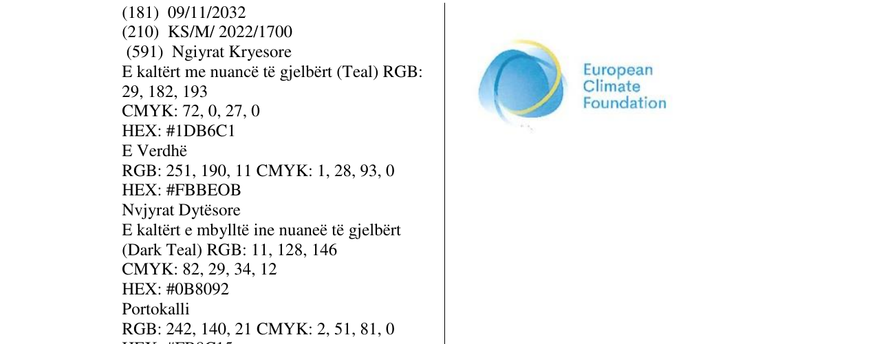 Zëri i markës European Climate Foundation në buletin