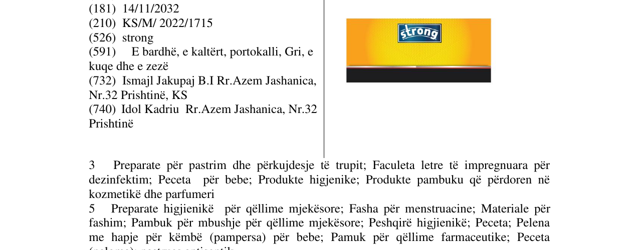 Zëri i markës strong në buletin