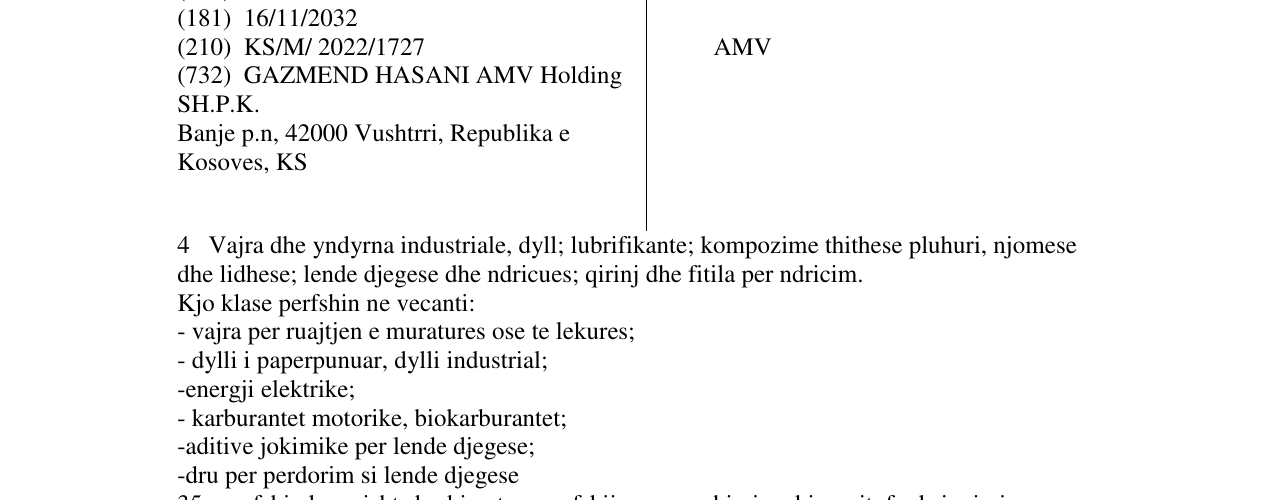 Zëri i markës AMV në buletin
