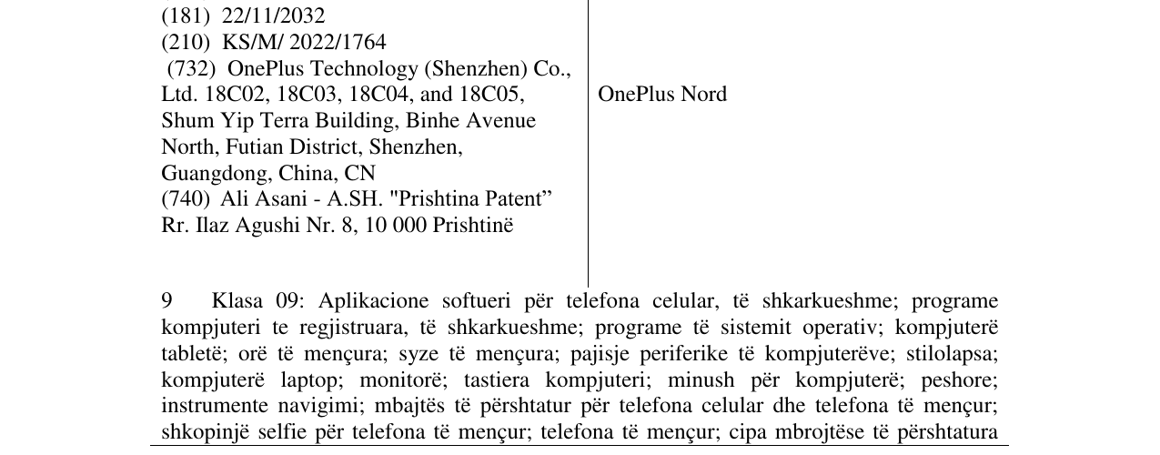 Zëri i markës OnePlus Nord në buletin