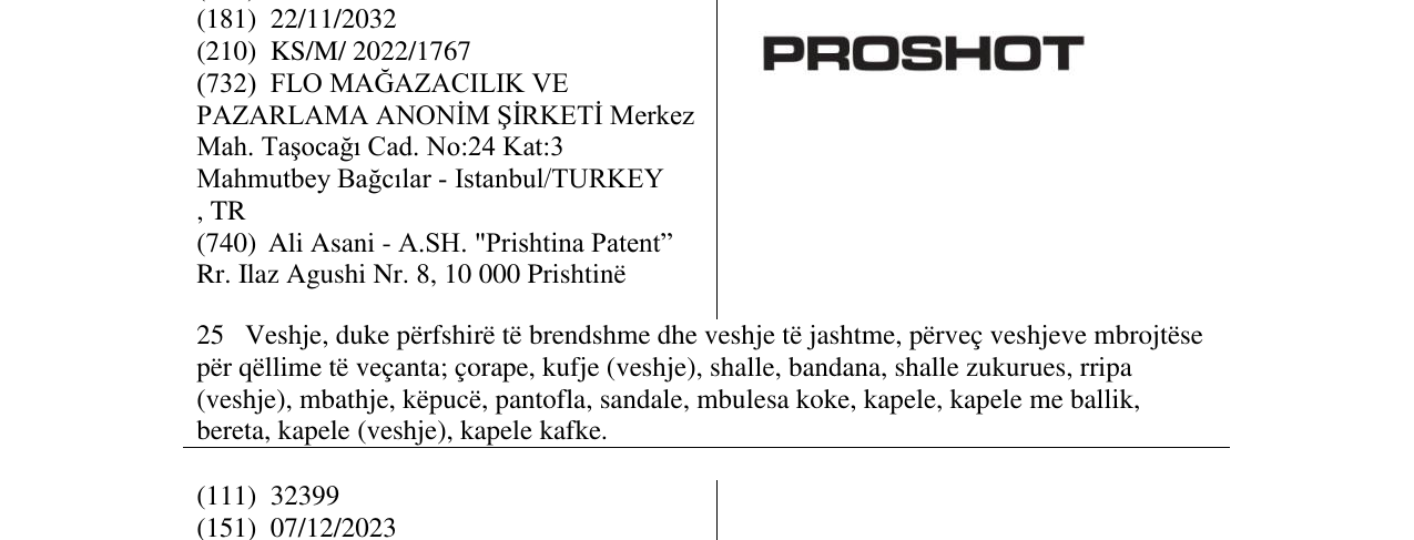 Zëri i markës proshot në buletin