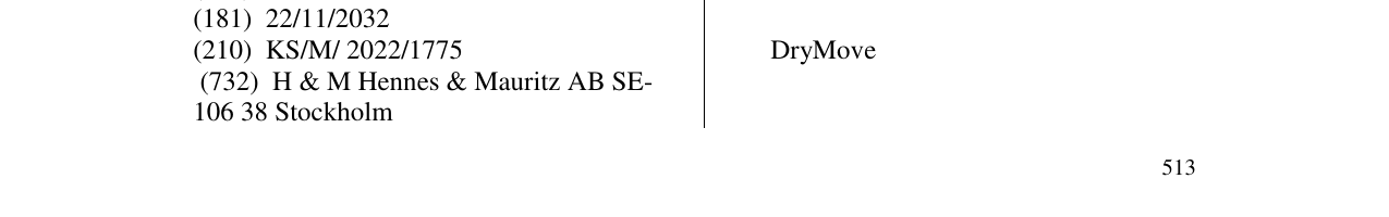 Zëri i markës DryMove në buletin