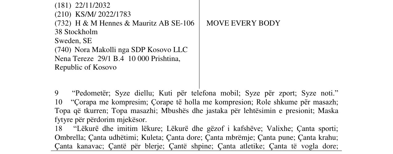 Zëri i markës MOVE EVERY BODY në buletin