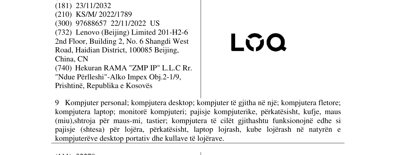 Zëri i markës LOQ në buletin