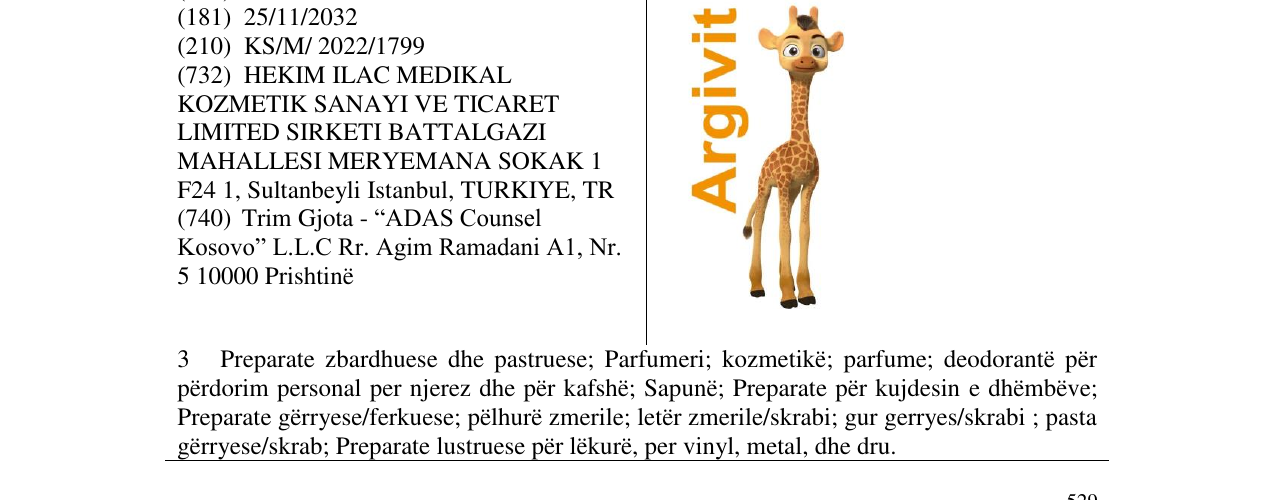 Zëri i markës Argivit në buletin