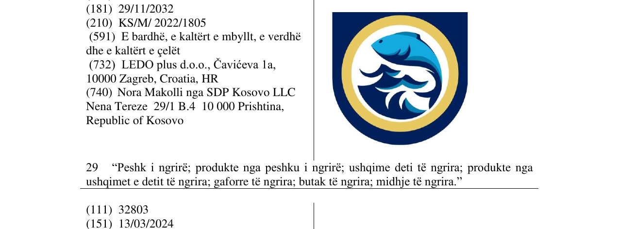 Zëri i markës FISH ICON në buletin