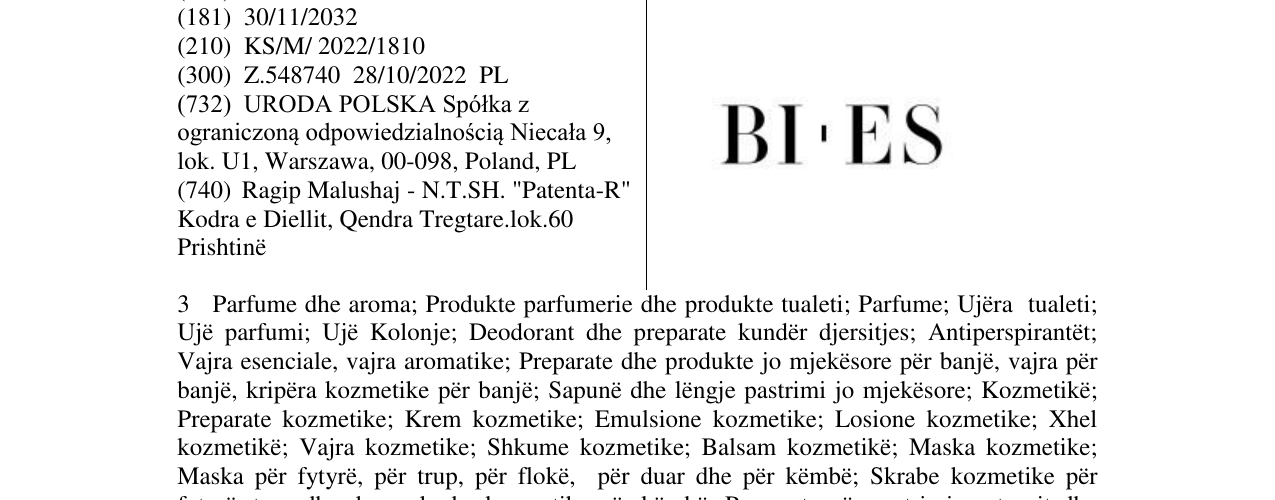 Zëri i markës BI-ES në buletin