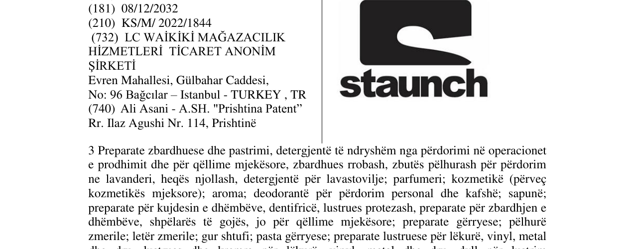 Zëri i markës staunch në buletin