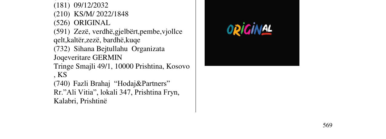 Zëri i markës ORIGINAL në buletin